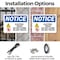 Signmission Electric Fence Do Not Climb OSHA Notice Sign, Plastic, 10in W x 7in L, 2PK OS-2PACK-NS-P-710-L-11624 - alternate 3